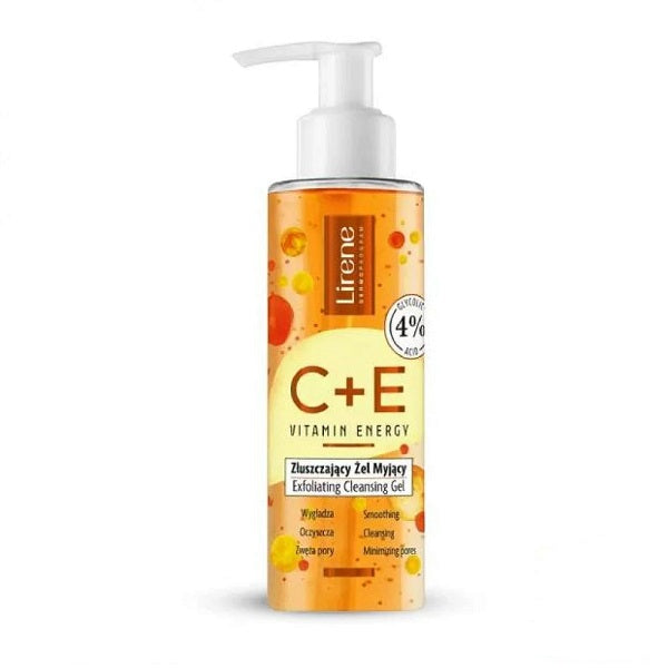 Lirene C+E Vitamin Energy Gel Exfoliant Visage 145ml - Éclat et Nettoyage