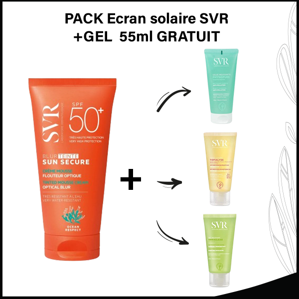 SVR SUN SECURE BLUR - Crème Mousse Solaire Teintée SPF50+