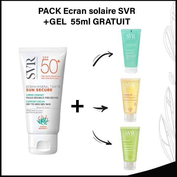 SVR Sun Secure Écran Minéral Teinté SPF50+ Peaux Sèches à Très Sèches 60g