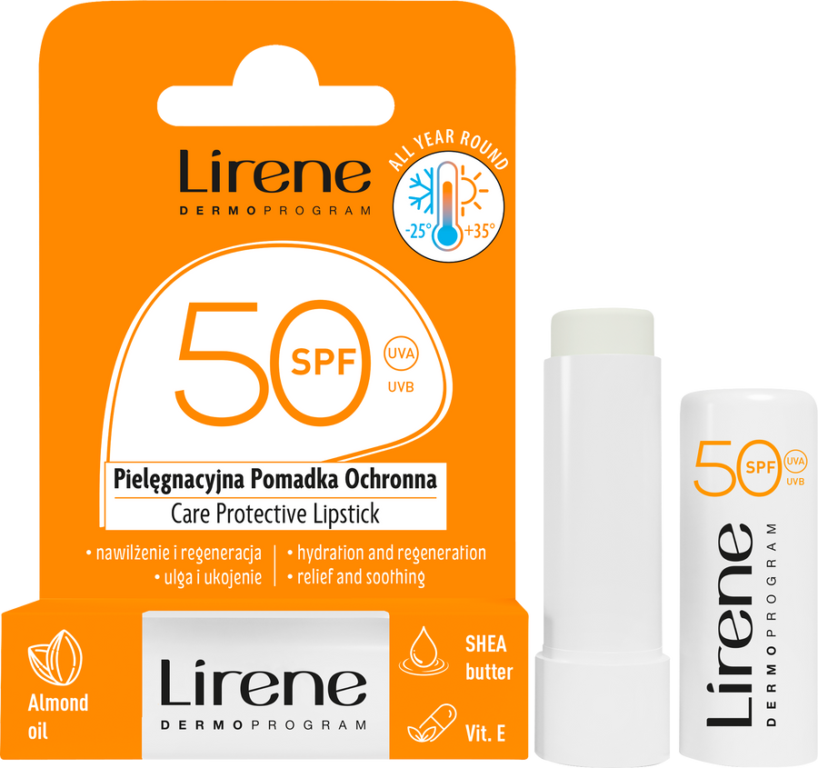 Lirene Baume à Lèvres Nourrissant SPF 50 - Hydratation et Protection
