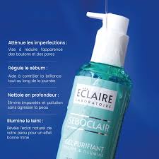 ECLAIRE Seboclair  GEL NETTOYANT PURIFIANT PEAUX MIXTES ET GRASSES 250ML