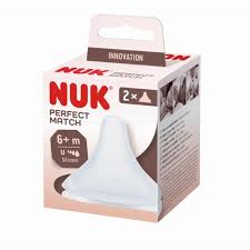 NUK - LOT DE 2 TETINES PERFECT MATCH +6MOIS