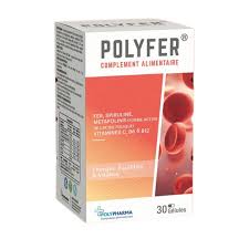POLYFER  POLYPHARMA 30 CAPSULES