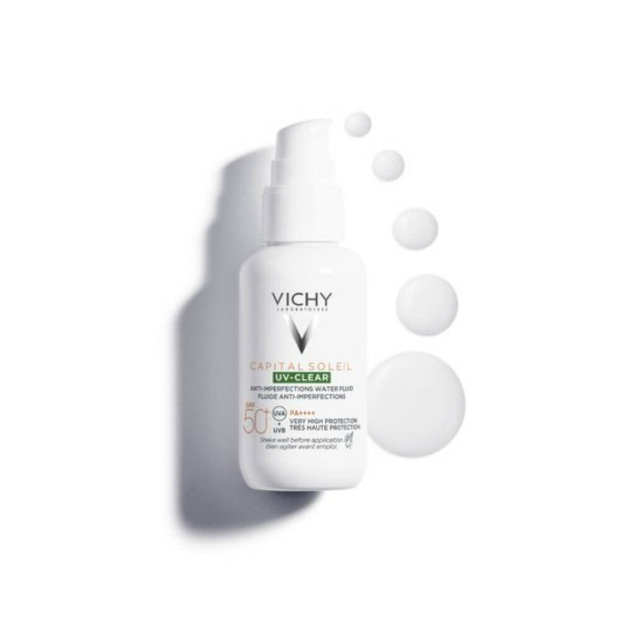 VICHY CAPITAL SOLEIL FLUIDE UV CLEAR SPF 50+ ANTI IMPERFECTIONS ***