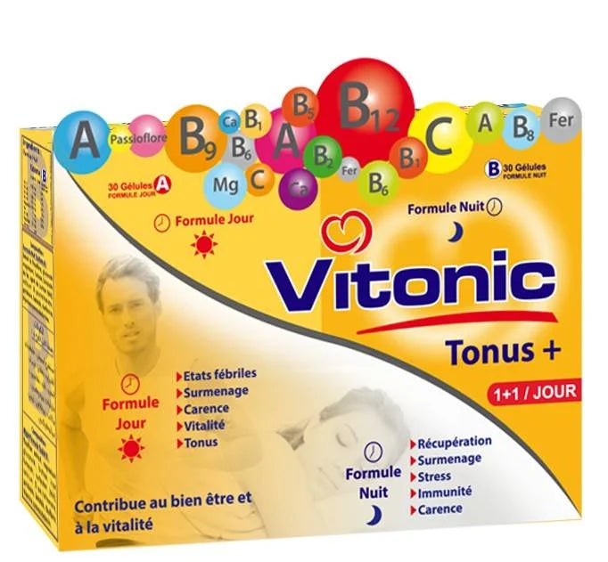 VITONIC TONUS+ JOUR ET NUIT - 60 Gélules