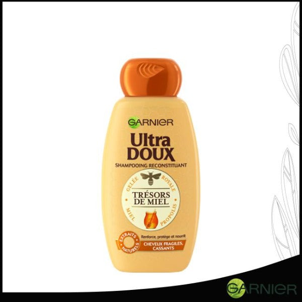 GARNIER - ULTRA DOUX SHAMPOOING RECONSTITUANT TRÉSOR DE MIEL, 200ML - LikEnti