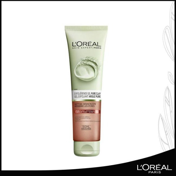 Gel exfoliant argile pure rouge L'Oréal Paris - LikEnti