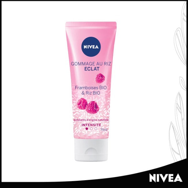 Nivea GOMMAGE ÉCLAT AUX FRAMBROISES BIO ET AU RIZ BIO