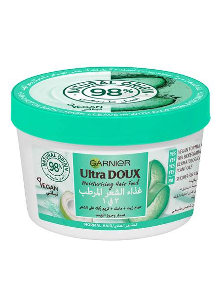 Garnier Ultra Doux Aloe Vera hydratant 3-en-1 Hair Food